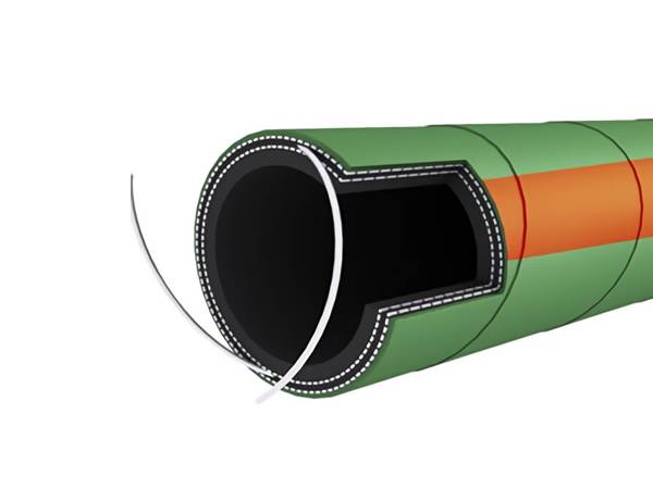 EPDM chemical hose for 10 bar.