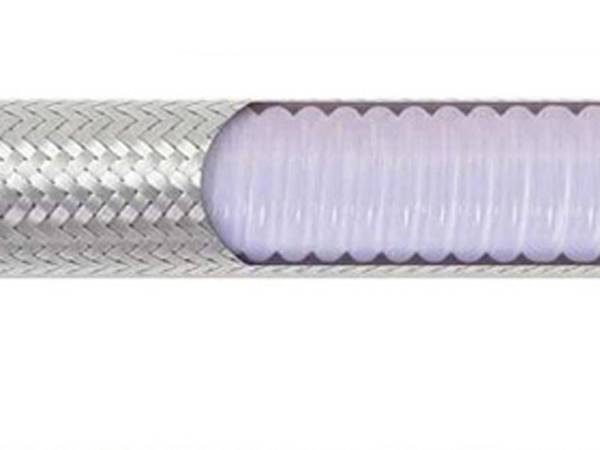 Inner structure of convoluted PTFE steam hose