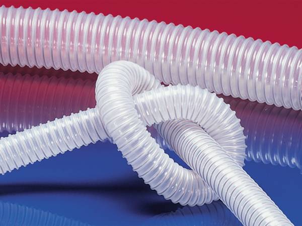 industrial hose with transparent tube